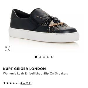 KURT GEIGER LONDON
Women's Leah Embellished Slip On Sneakers Size 7.5